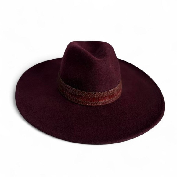 Treasure & Bond Accessories - Treasure & Bond Burgundy Wool Wide-Brim Hat - Sold at Norstrom’s